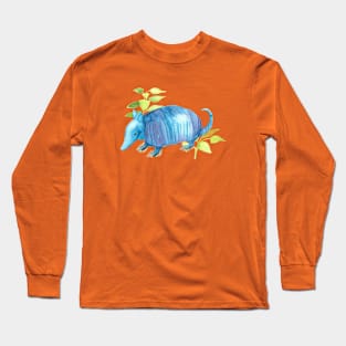 Blue Armadillo Long Sleeve T-Shirt